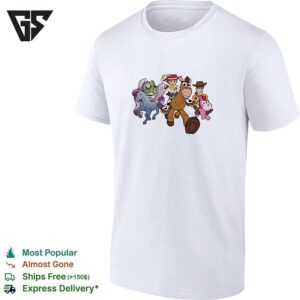 Toy Story Buzz Jessie Bullseye Woody And Unicorn Toy Running T-Shirt