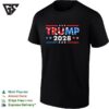 Trump 2028 Bold Patriotic Flag Stars Stripes Political Fan Art T-Shirt