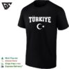 Türkiye Crescent Moon Star Bold Distressed Arch Text Fan T-Shirt
