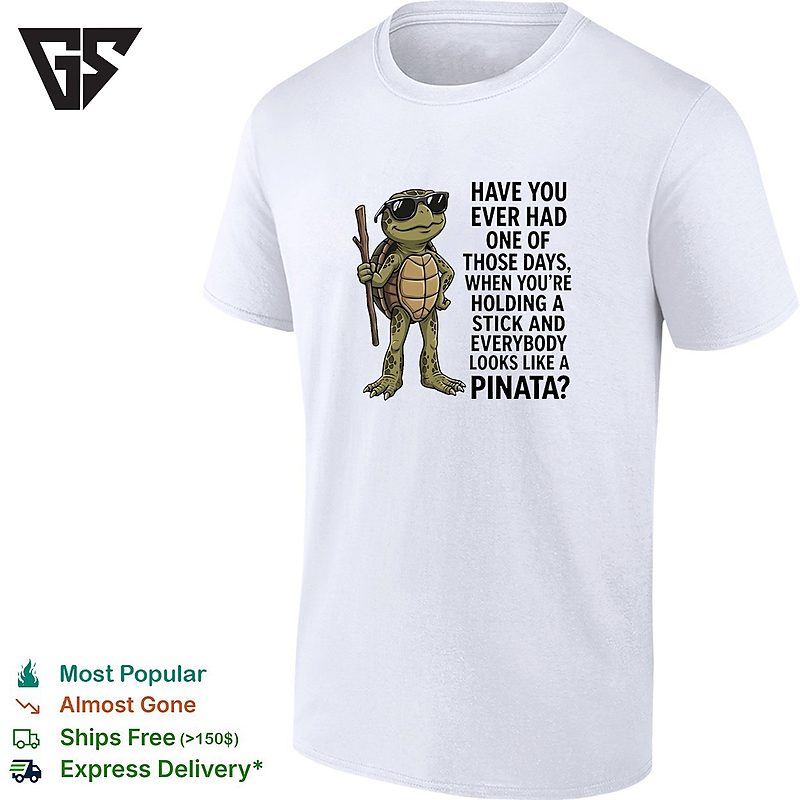 Turtle Have You Ever Had One Of Those Days When You Are Holding A Stick T-Shirt Turtle Have You Ever Had One Of Those Days When You Are Holding A Stick T-Shirt