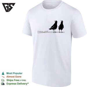 Two Crows Attempted Murder Bird Pun Nature Humor T-Shirt