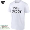 Two Fiddy 1776 Rifle Typography Patriotic T-Shirt