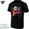 Two Rival F1 Drivers Sporting Embrace Ferrari Mercedes Race Podium Friendship Photo Art T-Shirt