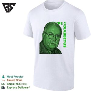 Type 2 Diabeetus Portrait Meme Text T-Shirt