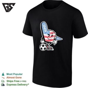 USA Foam Finger Soccer Mascot Patriotic Fan World Cup T-Shirt