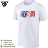 USA Speed Stripe Patriotic Logo Graphic T-Shirt