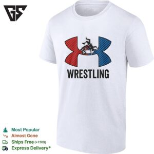 Under Armour Wrestling Blue X Red Logo T-Shirt
