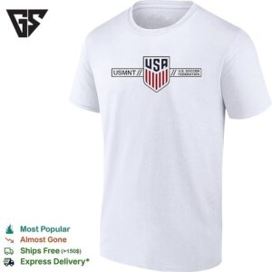 Usmnt USA Soccer Federation National Team Crest Bold Logo T-Shirt