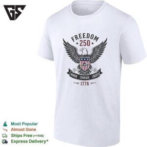 Utah Jazz X Eagle Celebrating Freedom 250 Honor Courage Liberty United We Stand T-Shirt