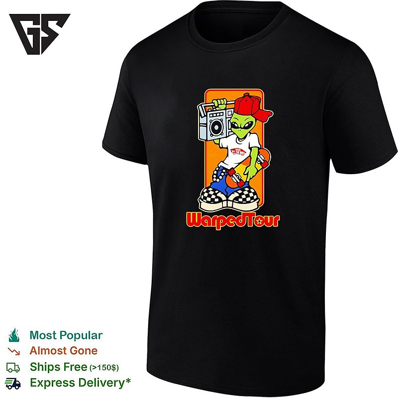 Vans Warped Tour Alien Funny T-Shirt Vans Warped Tour Alien Funny T-Shirt