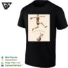 Victor Wembanyama Leaping Over Globe Gravity Science Diagram Sepia Art T-Shirt