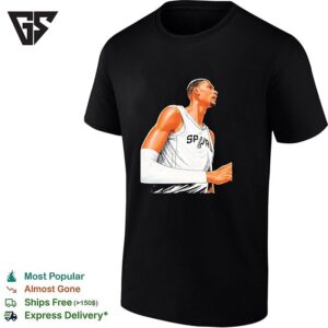 Victor Wembanyama San Antonio Spurs NBA Finals 2026 Side View T-Shirt