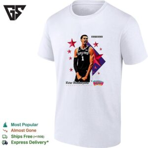 Victor Wembanyama San Antonio Spurs Skybox Vintage Retro Basketball T-Shirt