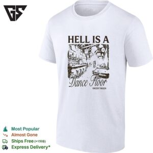 Vincent Mason Hell Is A Dance Floor Ivory T-Shirt