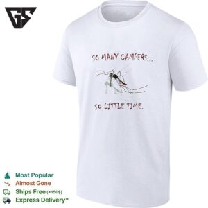 Vintage So Many Fisherman So Little Time T-Shirt