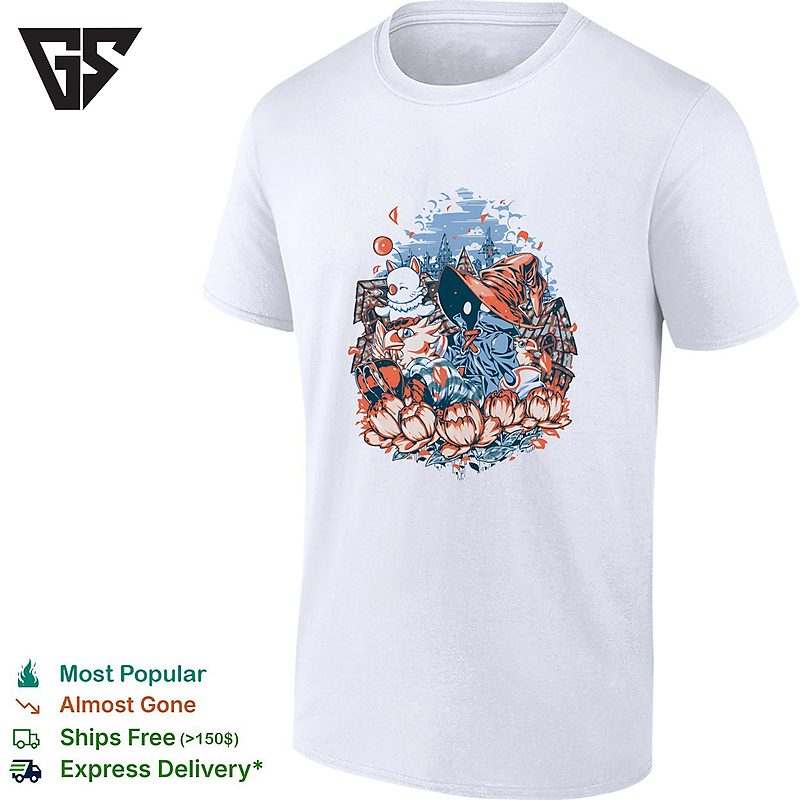 Vivi Ornitier Moogles And Chocobos A Day Of Calm T-Shirt Vivi Ornitier Moogles And Chocobos A Day Of Calm T-Shirt