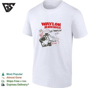 Waylon Jennings Ol’ Waylon Austin Texas Graffiti Style Vintage T-Shirt