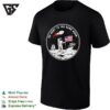 We Went To The Damn Moon Astronaut And Flag Circular Badge Illustration Graphic T-Shirt
