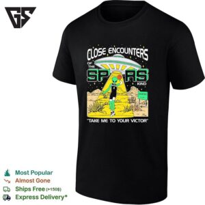 Wemby Alien Abducting Cowboy Close Encounters Of The Spurs Kind Take Me To Your Victor T-Shirt