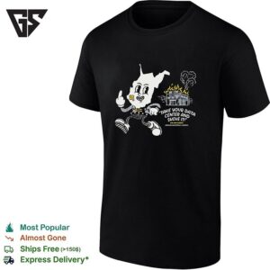 West Virginia Mascot Raising Middle Finger Take Your Data Center And Shove It T-Shirt