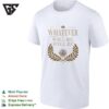 Whatever Will Be Will Be Compass Wheat Laurel Wreath Philosophical Quote T-Shirt