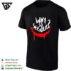 Why So Serious Joker Smile Painted Drip Grunge Horror Art T-Shirt