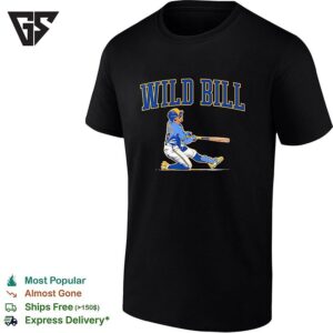 Wild Bill Milwaukee Brewers Mlb Caricature Batting Pose Vintage Graphic T-Shirt