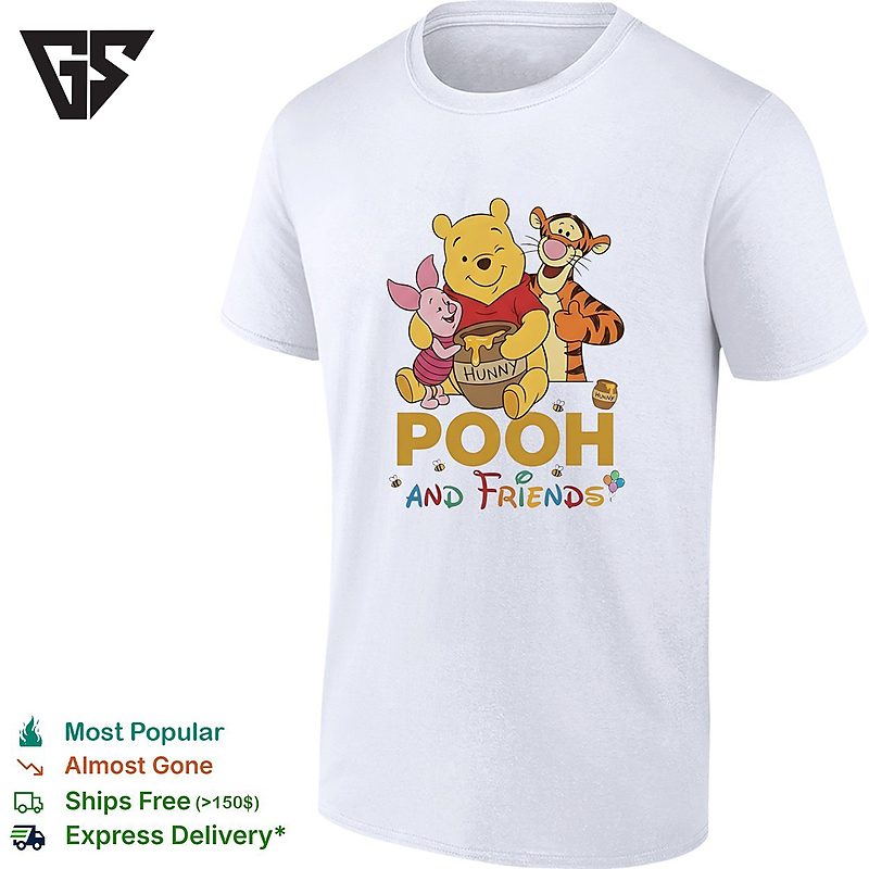 Winnie The Pooh Piglet And Tigger And Friends Honey Pot Vintage T-Shirt Winnie The Pooh Piglet And Tigger And Friends Honey Pot Vintage T-Shirt