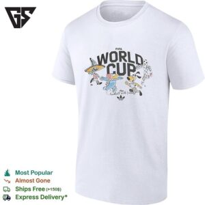 World Cup Football With Friends Cartoon Characters Poster T-Shirt