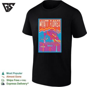 Wyatt Flores Monster Truck Rally Concert Poster Colorful Art T-Shirt