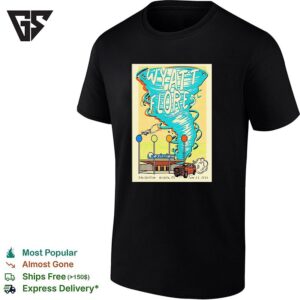 Wyatt Flores Tornado Concert Poster The Cotillion Wichita Kansas T-Shirt