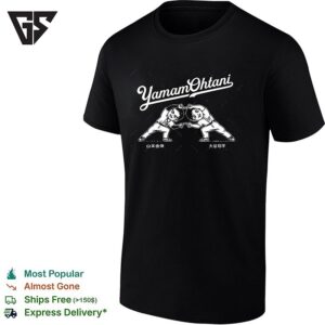 Yamamohtani Yoshinobu Yamamoto Shohei Ohtani Fusion Dance Dodgers Sumo Wrestling T-Shirt