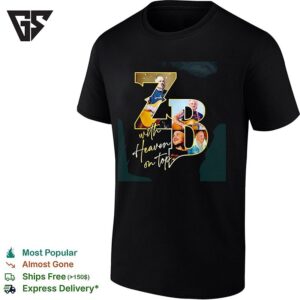 Zach Bryan Zb Initials With Heaven On Top Fan Photo Collage Portrait T-Shirt