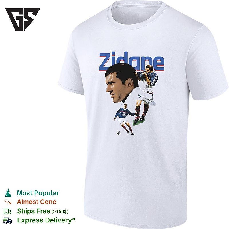 Zinedine Zidane France Number 10 Head Volley Action Illustration Collage Poster T-Shirt Zinedine Zidane France Number 10 Head Volley Action Illustration Collage Poster T-Shirt