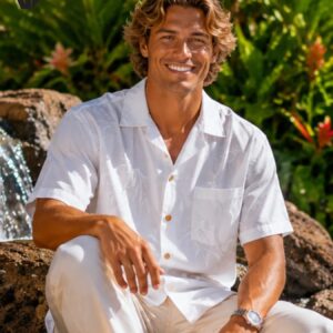 Bamboo Rayon Wedding Aloha Shirt