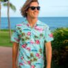 Flamingos Cotton Hawaiian Shirts