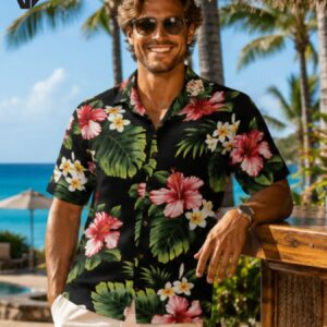 Hibiscus Short Sleeves Relax Fit Aloha Shirt