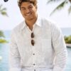 Honolulu Long Sleeve Hawaiian Wedding Shirt