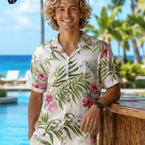 Ilima Short Sleeves Rayon Tropical Island Aloha Shirt