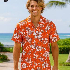 Island Tropical Cotton Aloha Shirt