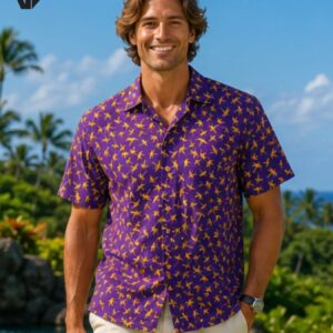 Magnum Bamboo Men’s Hawaiian Aloha Shirt