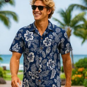 Men’s Island Pineapples Hawaiian Shirt