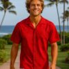 Monstera Cotton Men’s Aloha Shirt