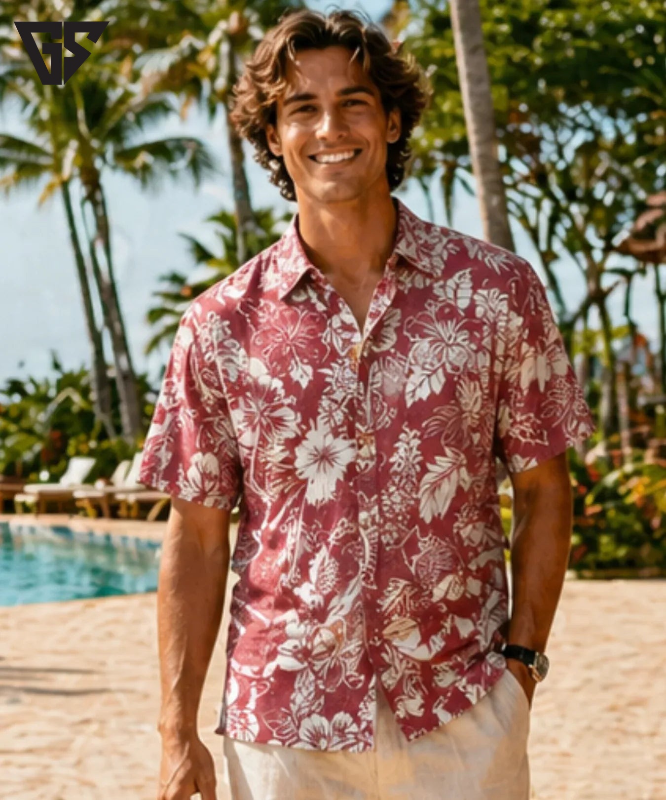 Pineapple Button Up Reverse Print Men’s Aloha Shirt Pineapple Button Up Reverse Print Men’s Aloha Shirt