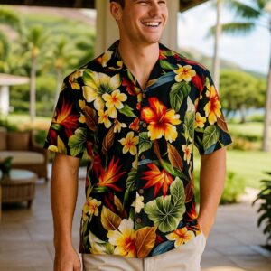 Rayon Paradise Relax Fit Aloha Shirt