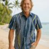 Resort Tail Hem Pacific Tapa Hawaiian Shirt