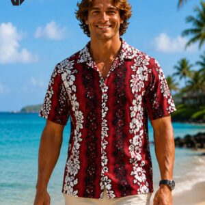 Short Sleeves Cotton Luna Aloha Men’s Shirt