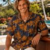 Short Sleeves Men’s Cotton Palms Island T-Shirt
