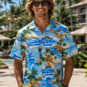 Short Sleeves Mokuleia Men’s Aloha Shirt