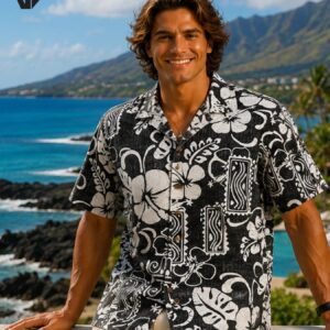 Tribal Hibiscus Hawaiian Shirts